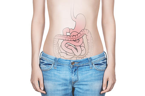femme-en-jean-avec-un-intestin-marqué-bonne-digestion